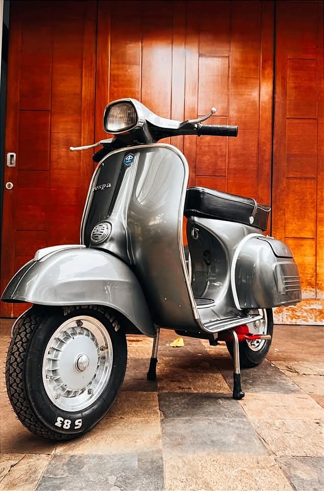 Vintage Silver Vespa - Collector's Item